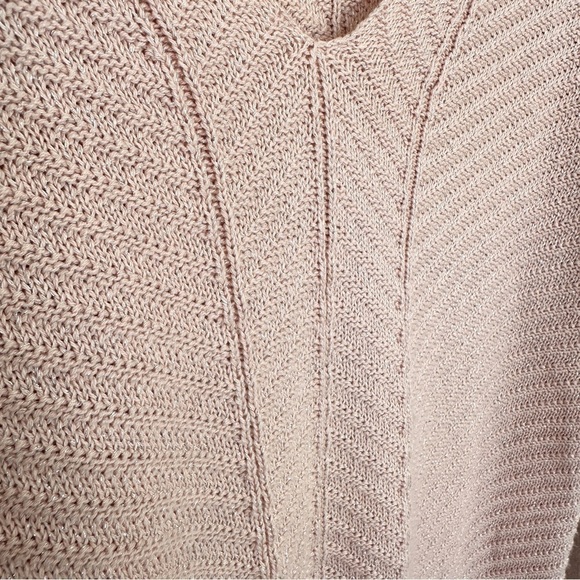 Chaps sweater, v-neck, long sleeves, straight  cut, form fitting, cotton knit - Picture 9 of 11